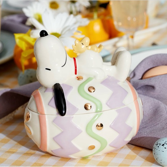 Lenox Peanuts Snoopy Easter Decor bnib - Picture 5 of 9